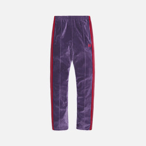 Needles Narrow Track Pant C/PE Velour - Purple