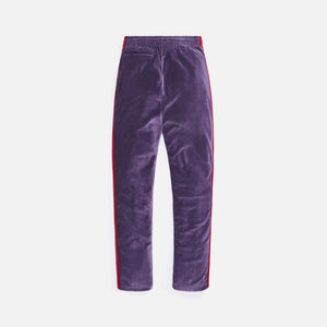 Needles Narrow Track Pant C/PE Velour - Purple