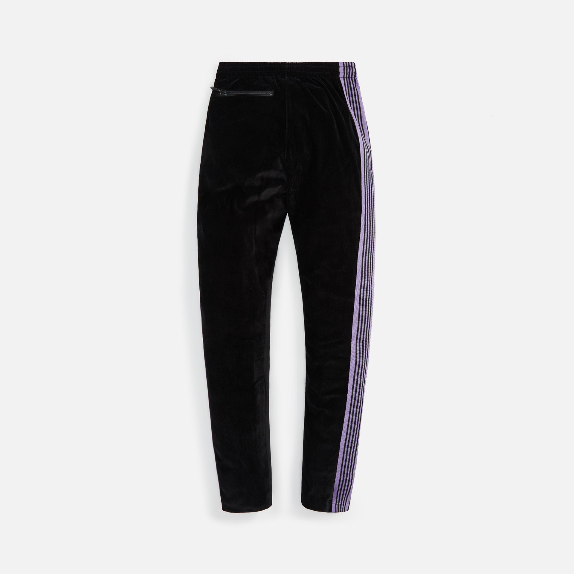 Needles Narrow Track Pant C/PE Velour - Black