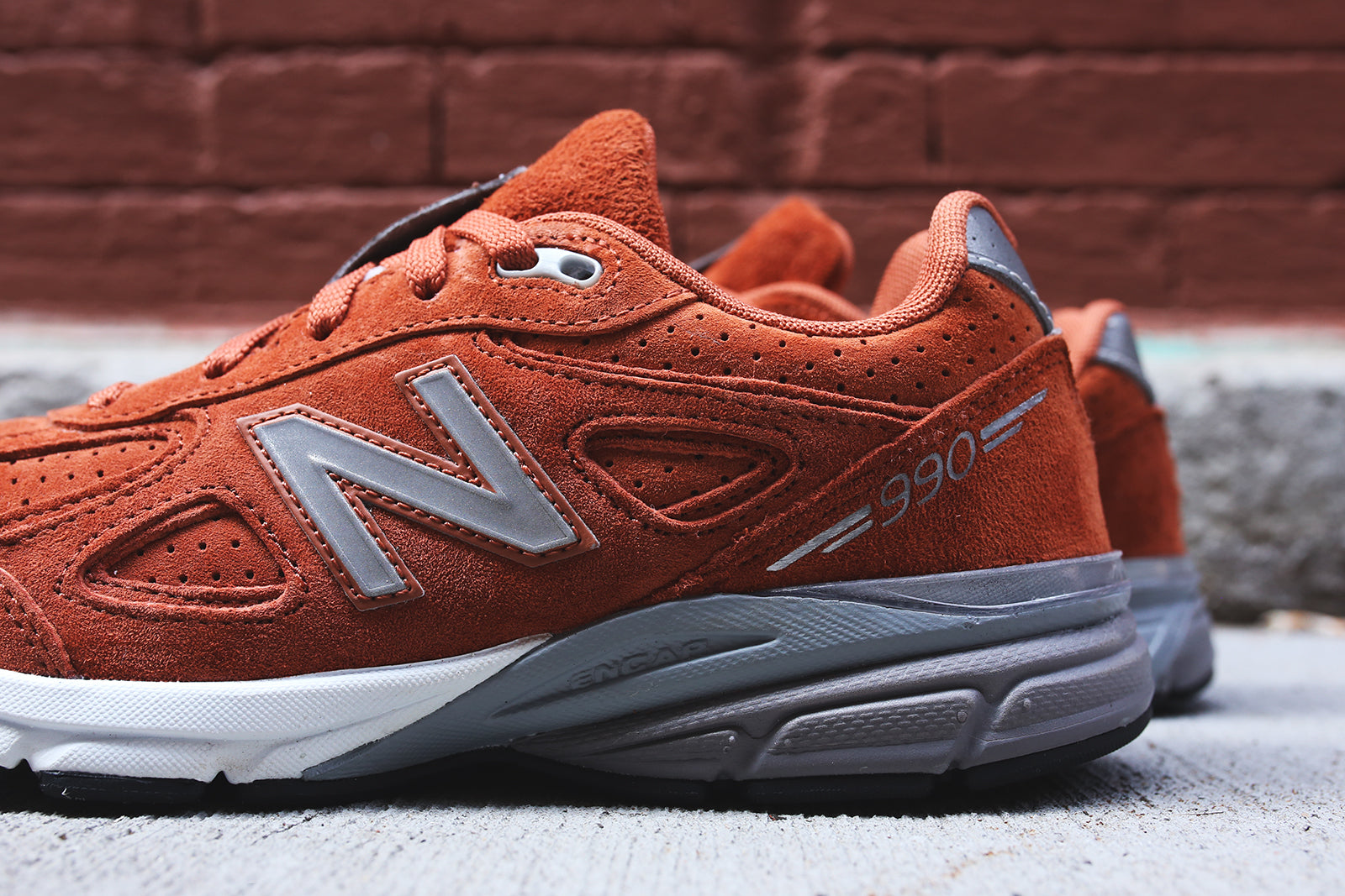 New Balance Kids KJ990OOG - Rust / Grey