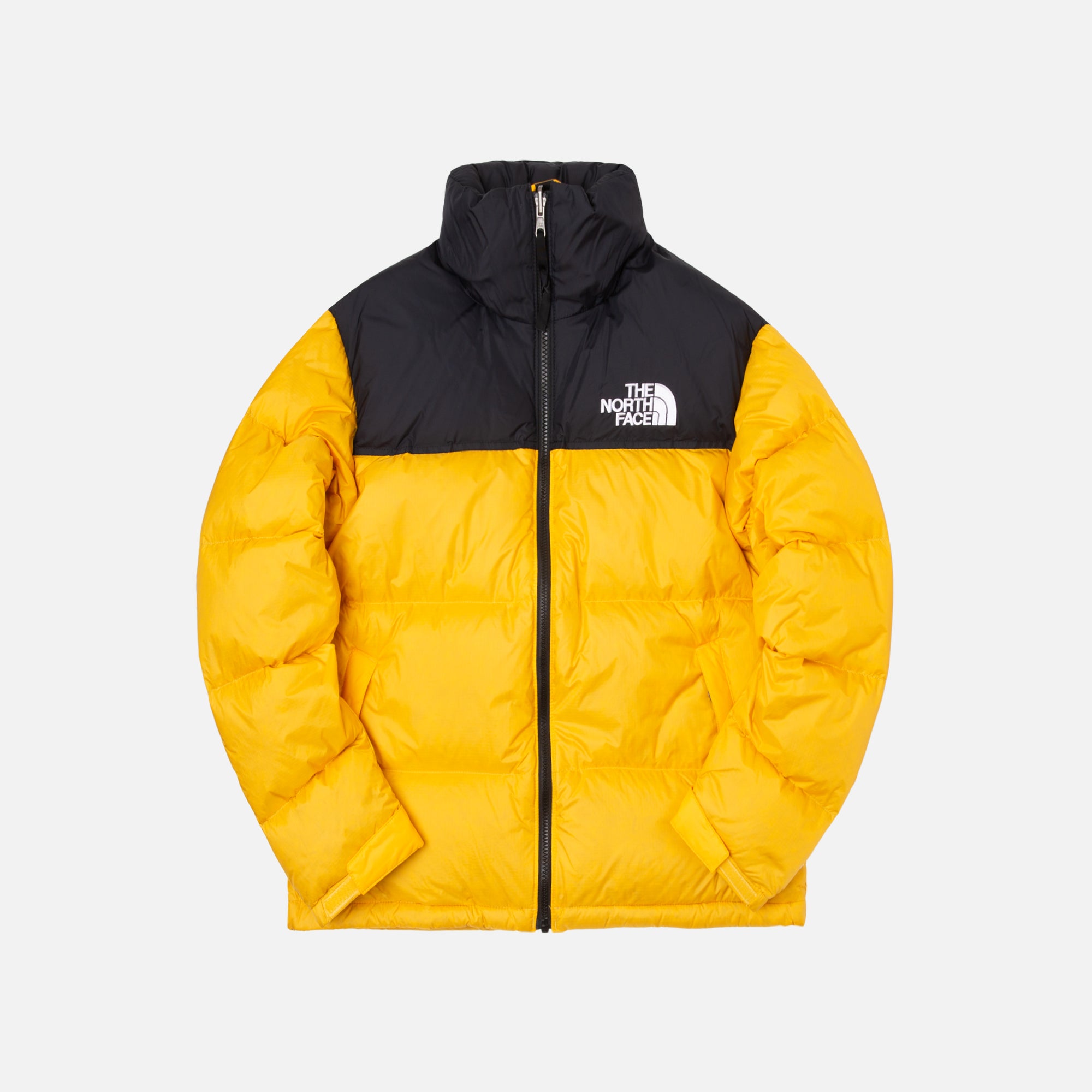 The north face nuptse jacket yellow hot sale