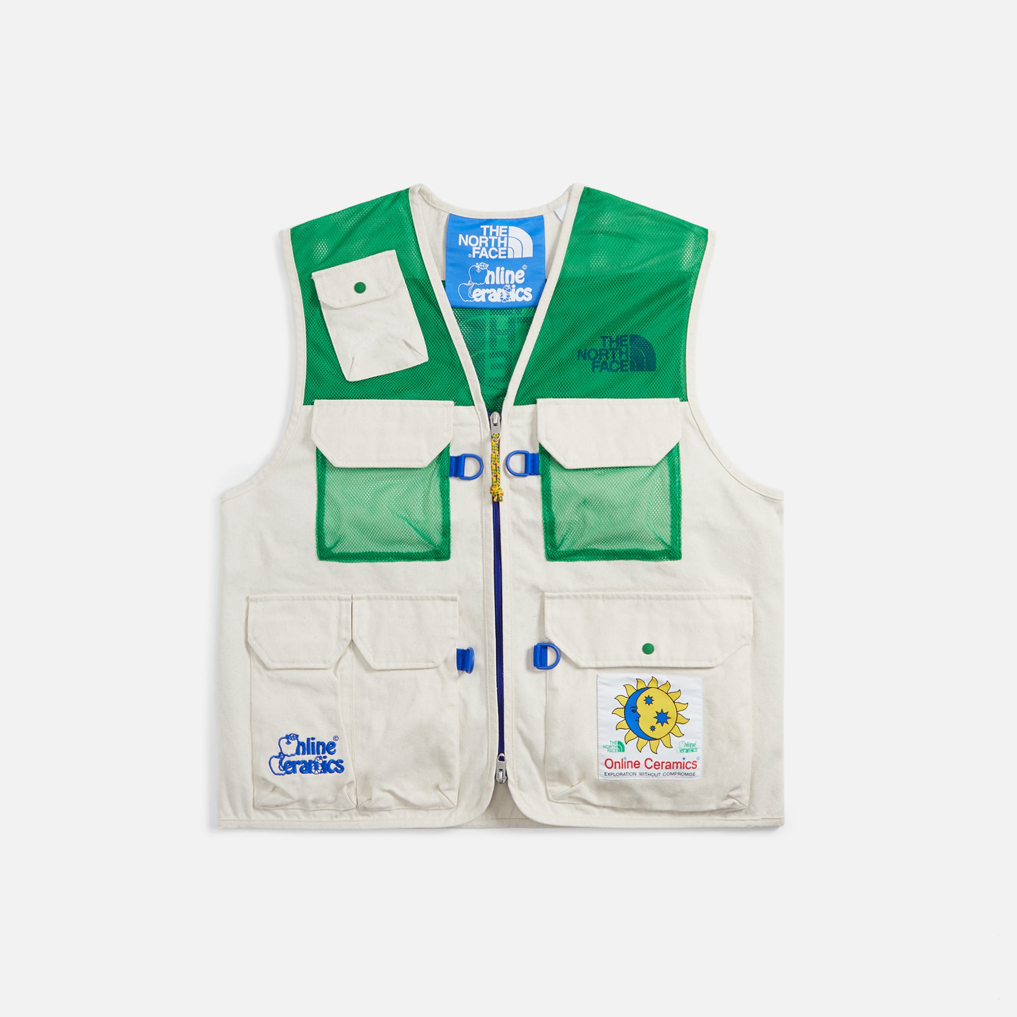 The North Face x Online Ceramics M66 Utility Field Vest - Raw Undyed /  Arden Green