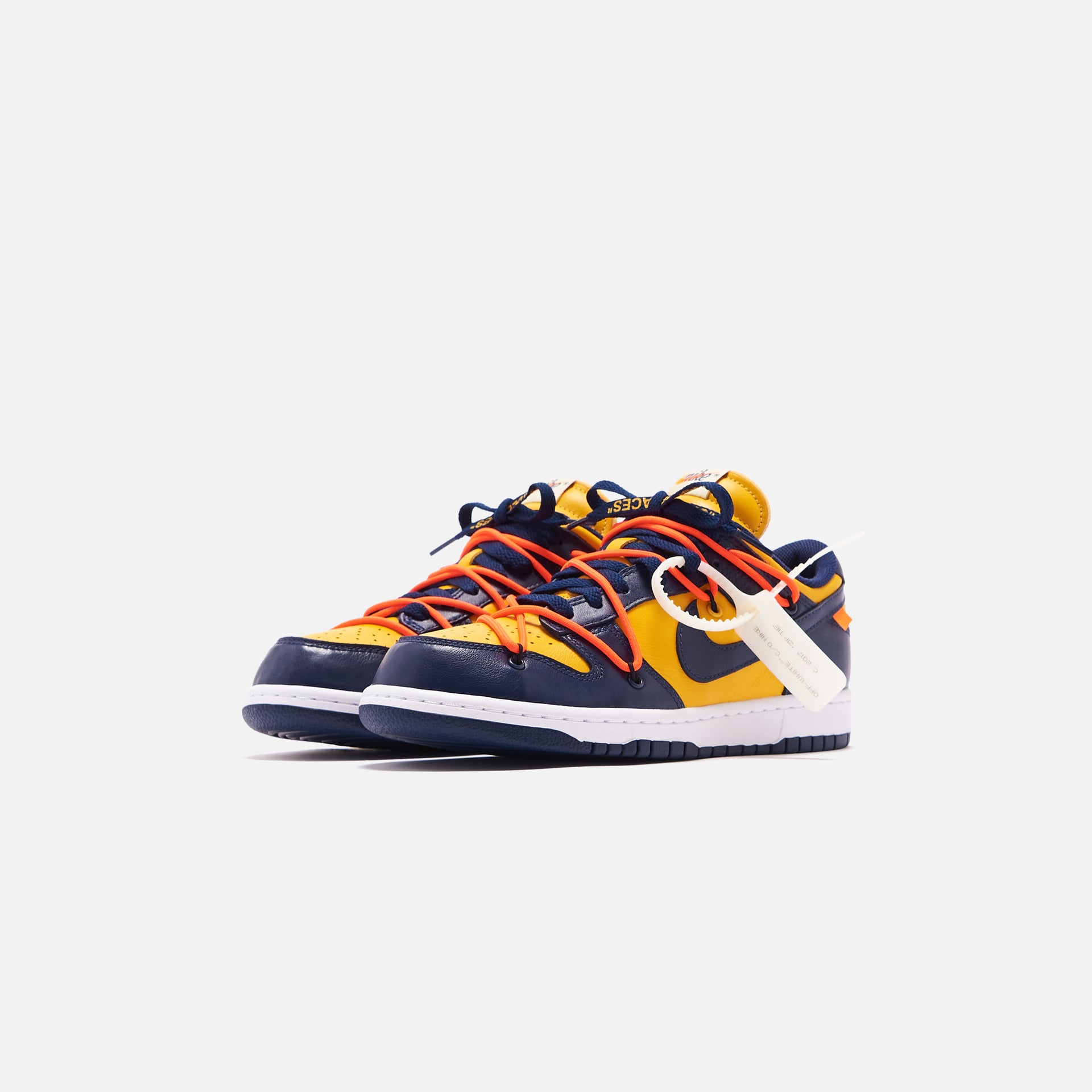 Nike x Off-White Dunk Low Leather - University Gold / Navy / White
