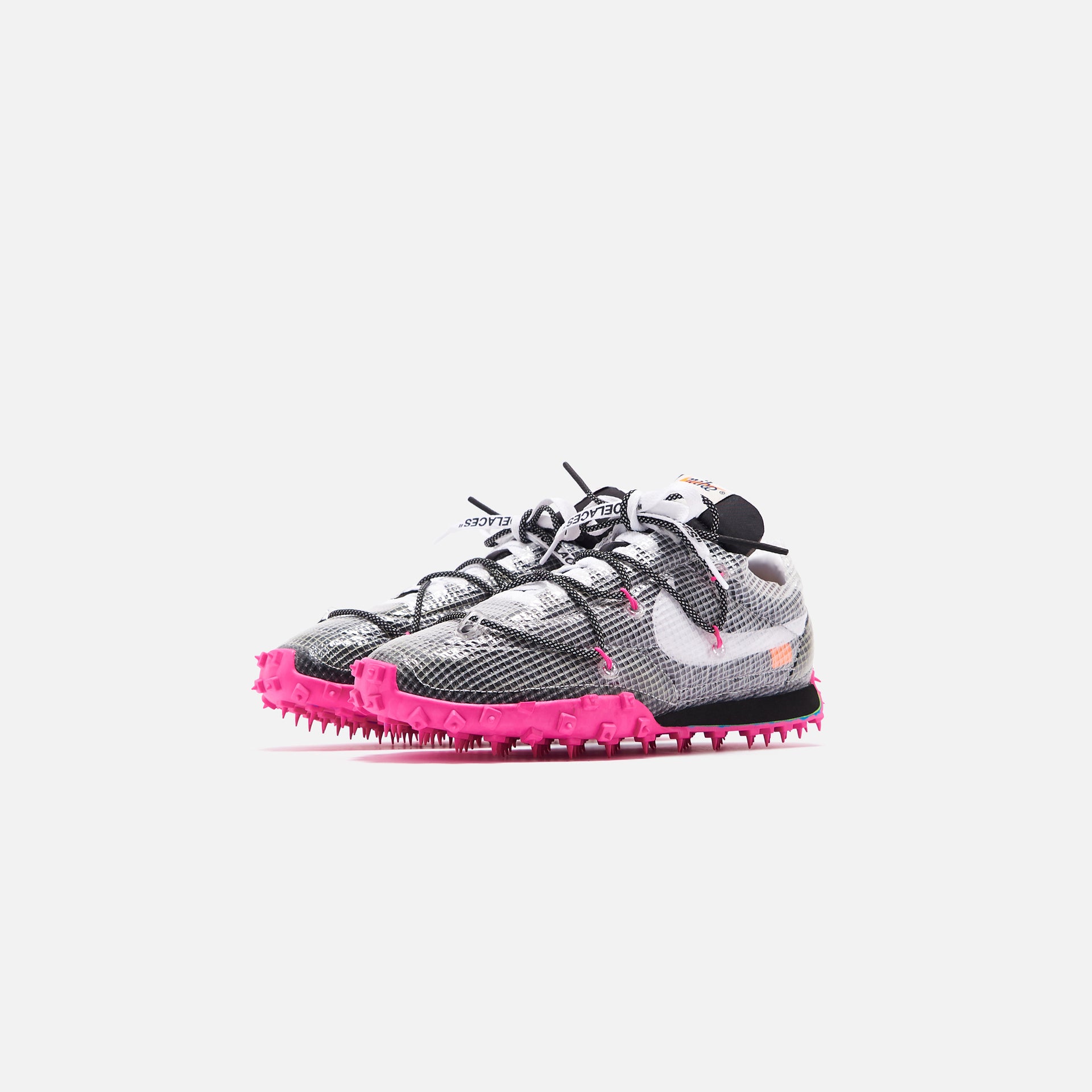 Nike x Off-White WMNS Waffle Racer - Black / White / Fuchsia