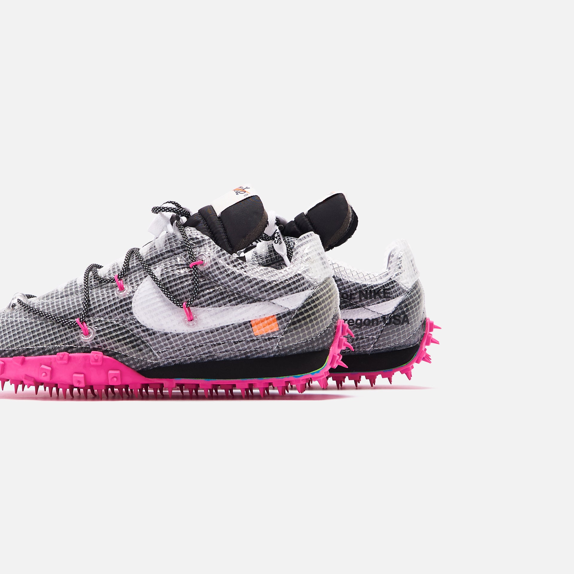 Nike x Off-White WMNS Waffle Racer - Black / White / Fuchsia