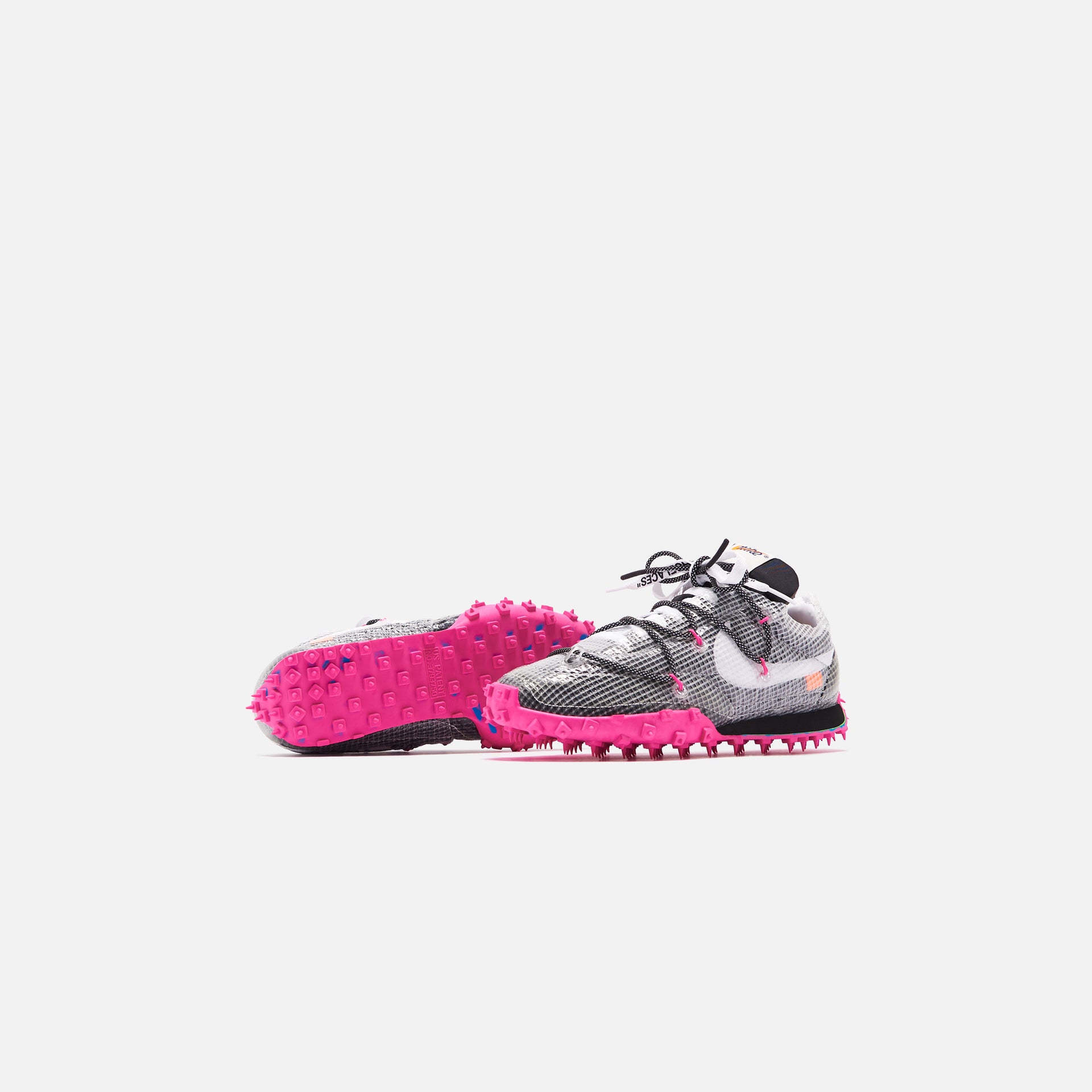 Nike x Off-White WMNS Waffle Racer - Black / White / Fuchsia