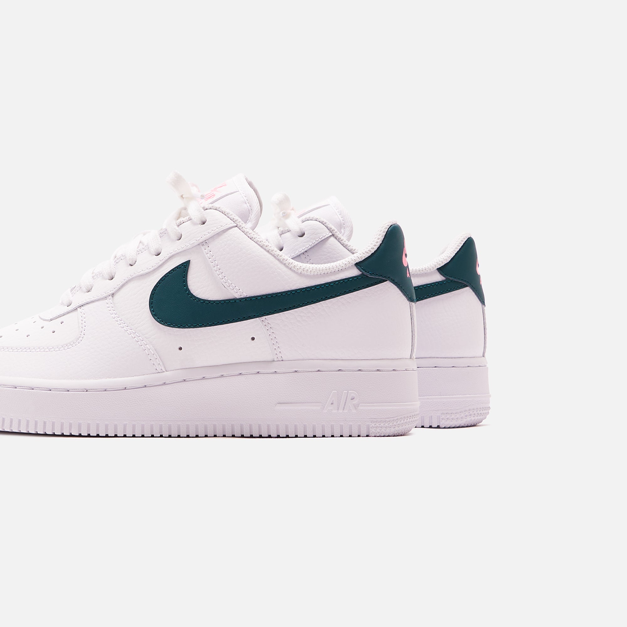 nike air force white dark teal green