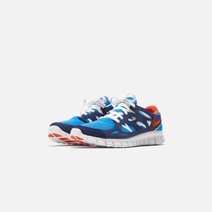 Nike Free Run 2 - Light Photo Blue / Orange / Midnight Navy