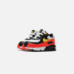 Nike Air Max 90 Toddler - White / Black / Bright Crimson / Chrome Yellow