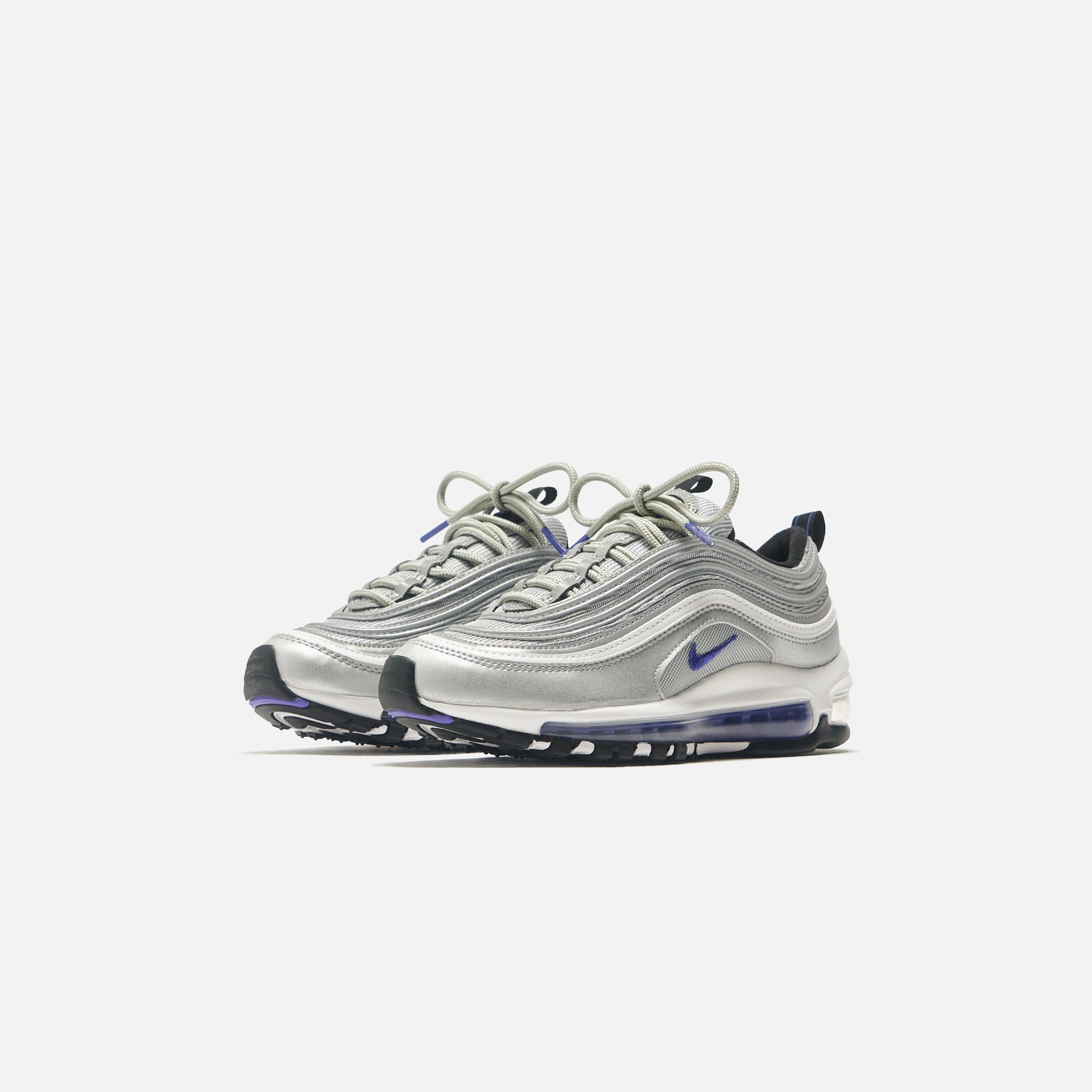 Nike Grade School Air Max 97 - Metallic Silver / Persian Violet / Black / White