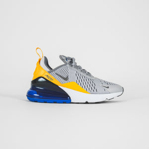 Nike GS Air Max 270 - Wolf Grey / Cool Grey / Racer Blue / University Gold