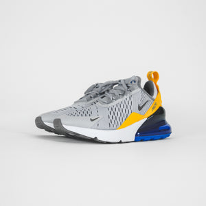 Nike GS Air Max 270 - Wolf Grey / Cool Grey / Racer Blue / University Gold