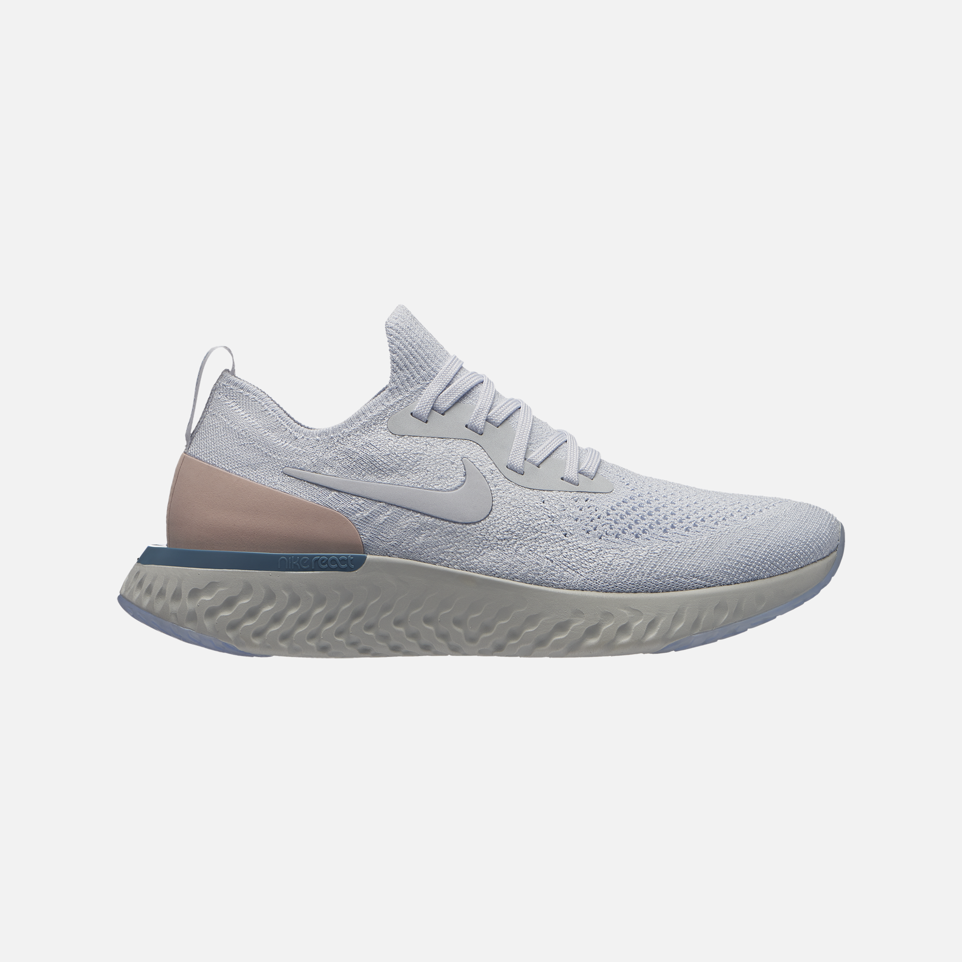 Nike Epic React Flyknit Running Shoe - Platinum