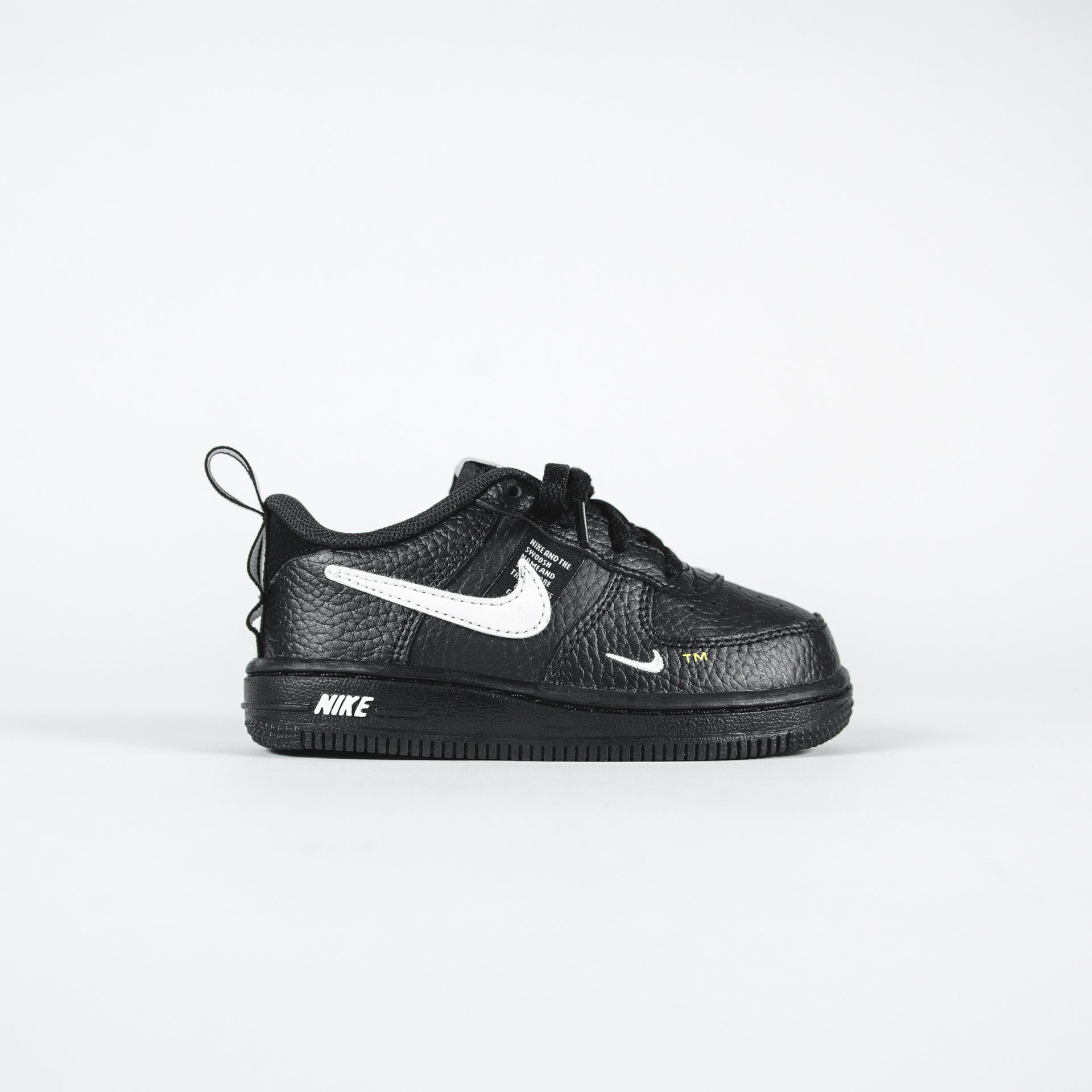Nike GS Air Force LV8 Utility Black White Tour Yellow – Kith