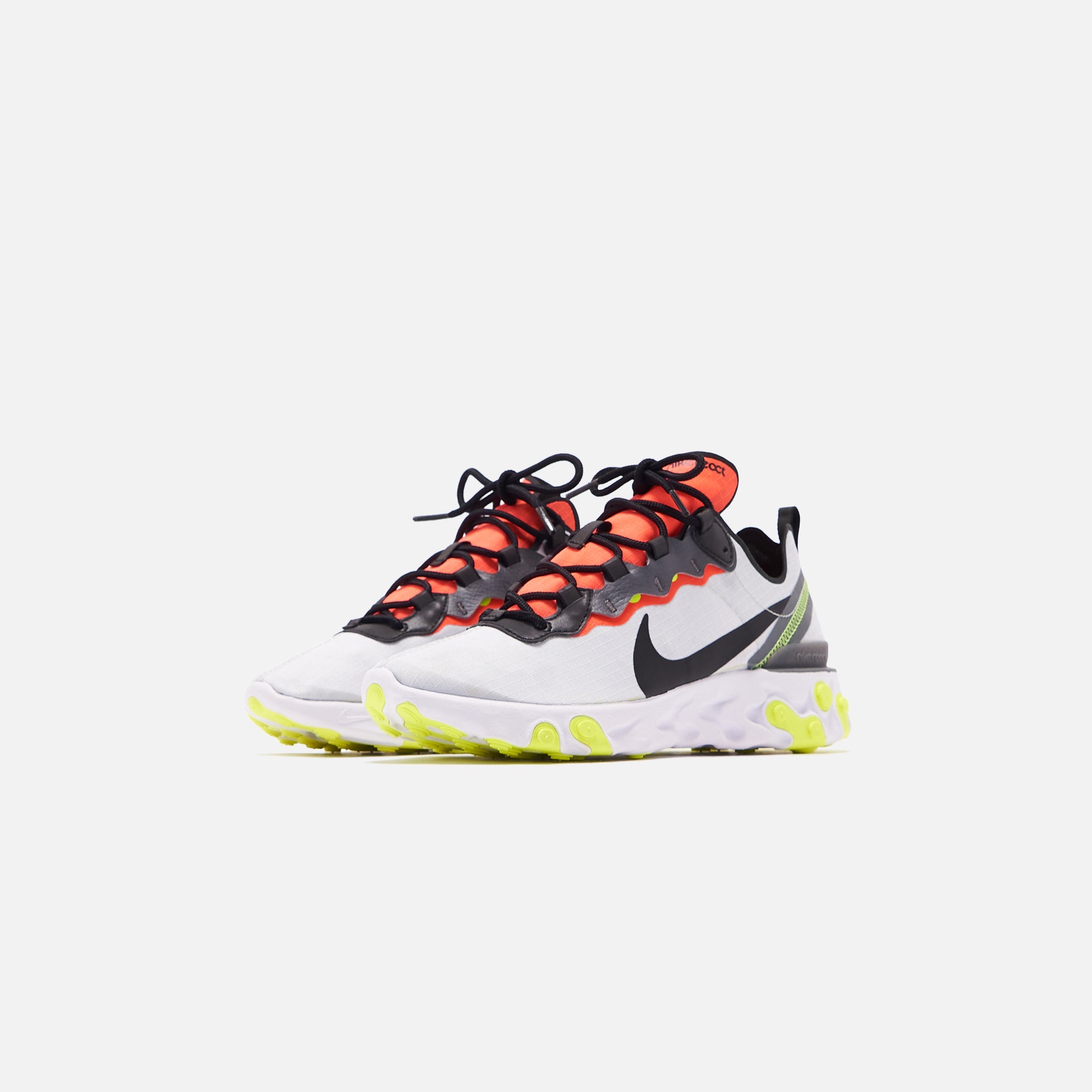 Nike React Element 55 SE - Pure Platinum / Black / Dark Grey / Bright Crimson