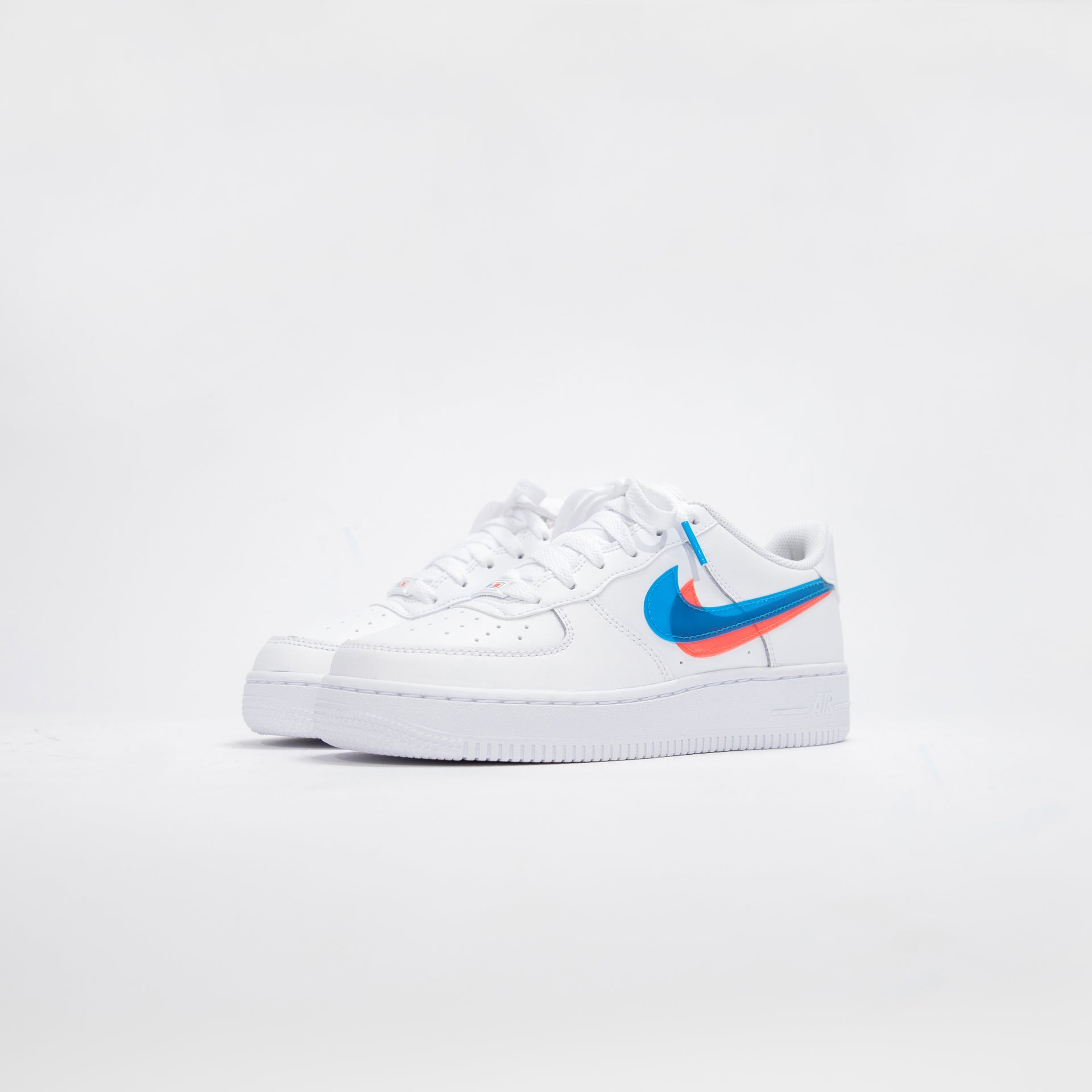 Nike GS Air Force 1 Lv8 Ksa - White / Blue Hero / Bright Crimson