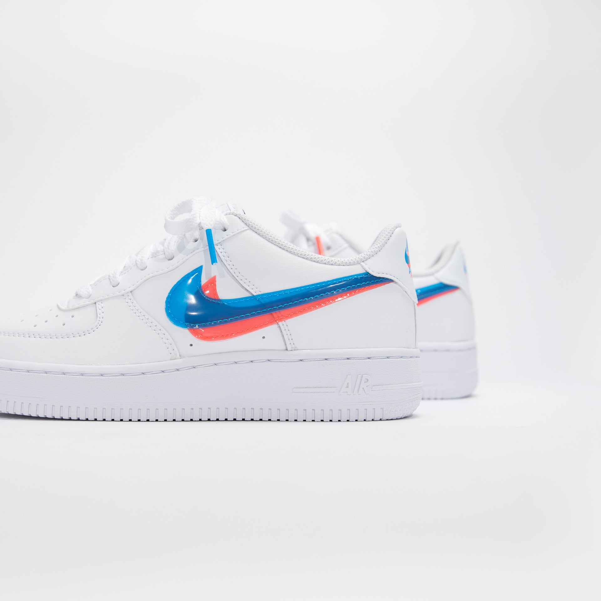 Nike GS Air Force 1 Lv8 Ksa - White / Blue Hero / Bright Crimson