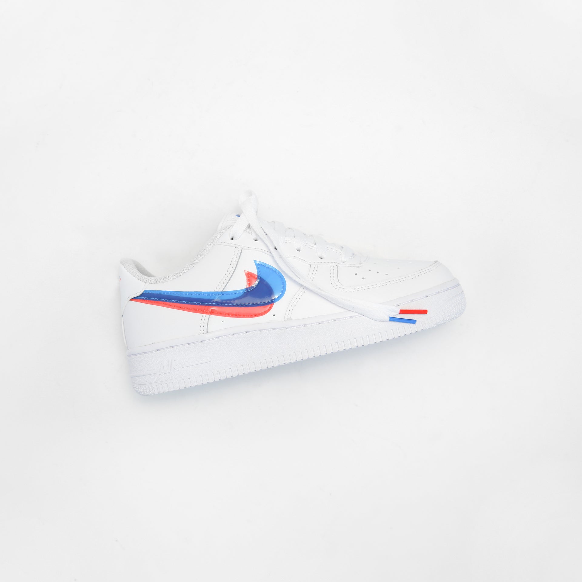 Nike GS Air Force 1 Lv8 Ksa - White / Blue Hero / Bright Crimson