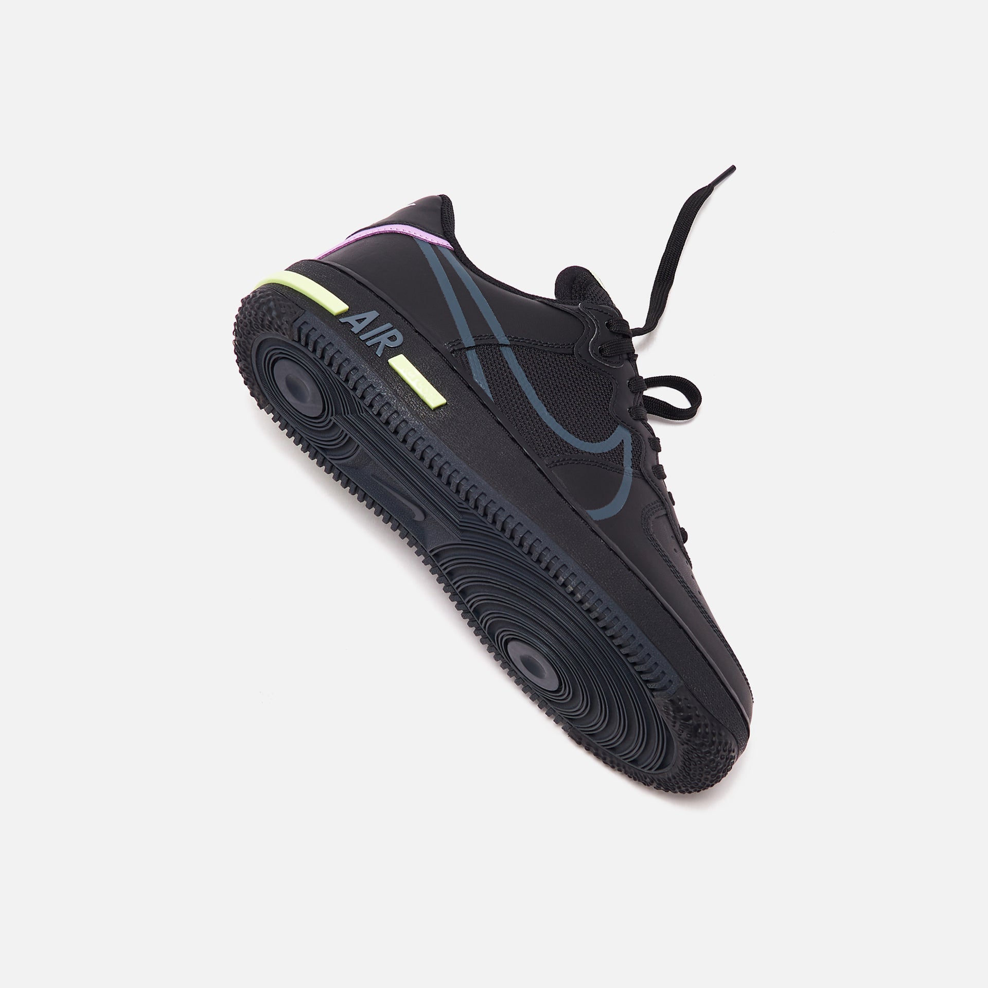 Nike Air Force 1 React - Black / Anthracite / Violet Star / Barely Volt