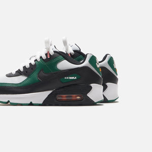 Nike Grade School Air Max 90 LTR - Pure Platinum / Black / Gorge Green