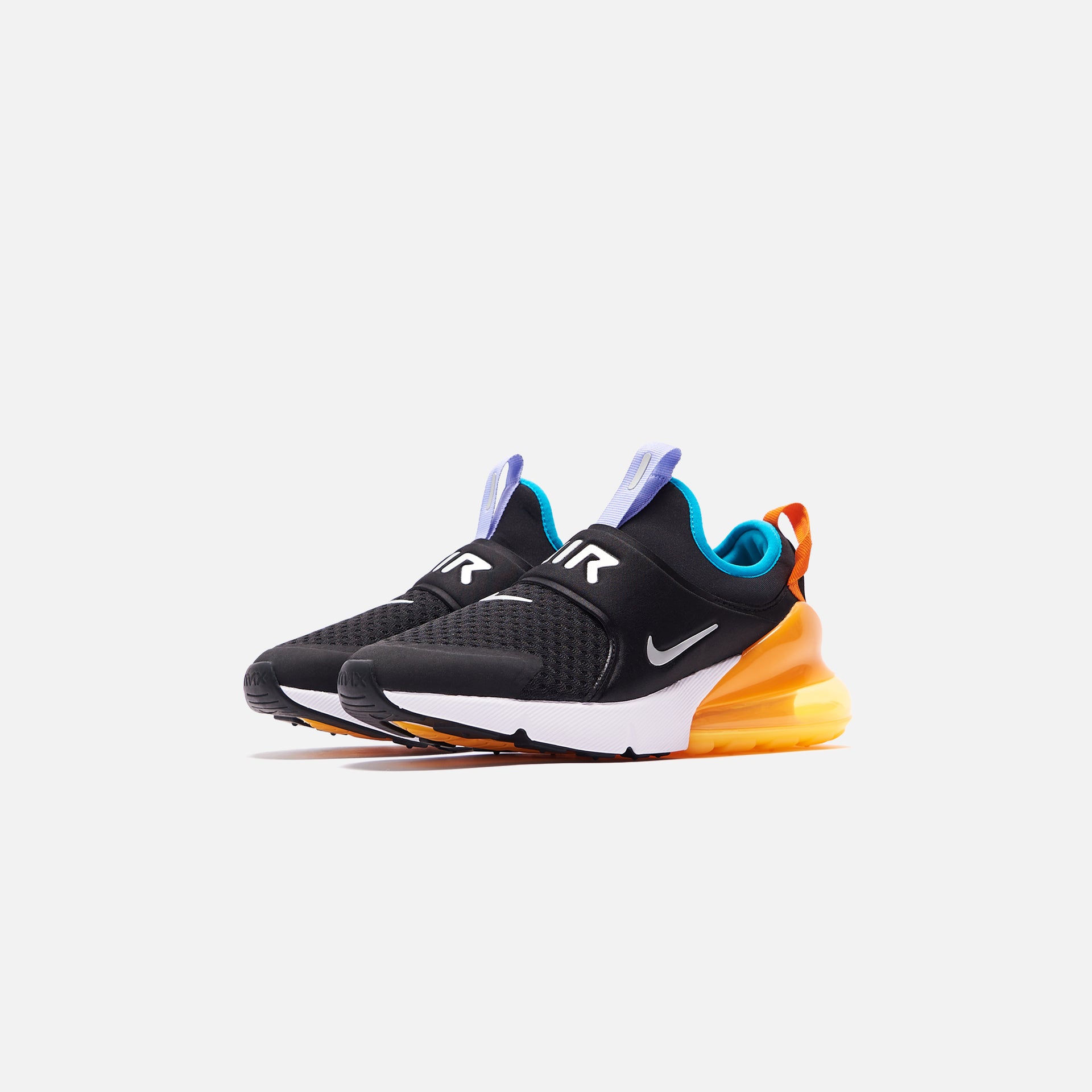 Nike Grade School Air Max 270 - Extreme Black / Metallic Silver / Orange