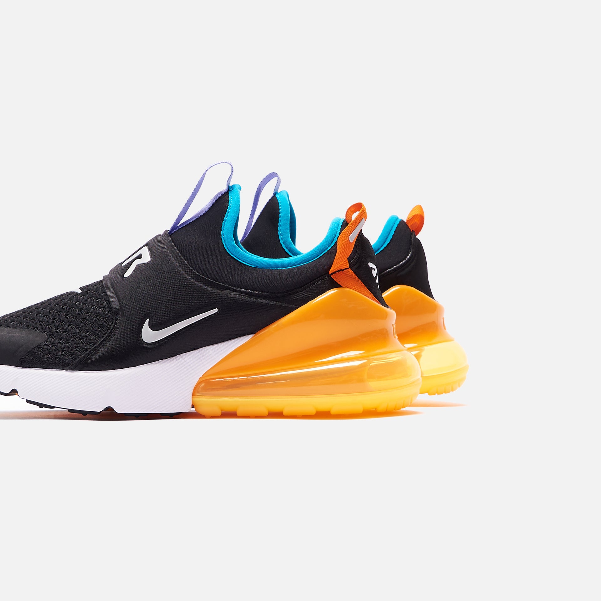 Nike Grade School Air Max 270 - Extreme Black / Metallic Silver / Orange