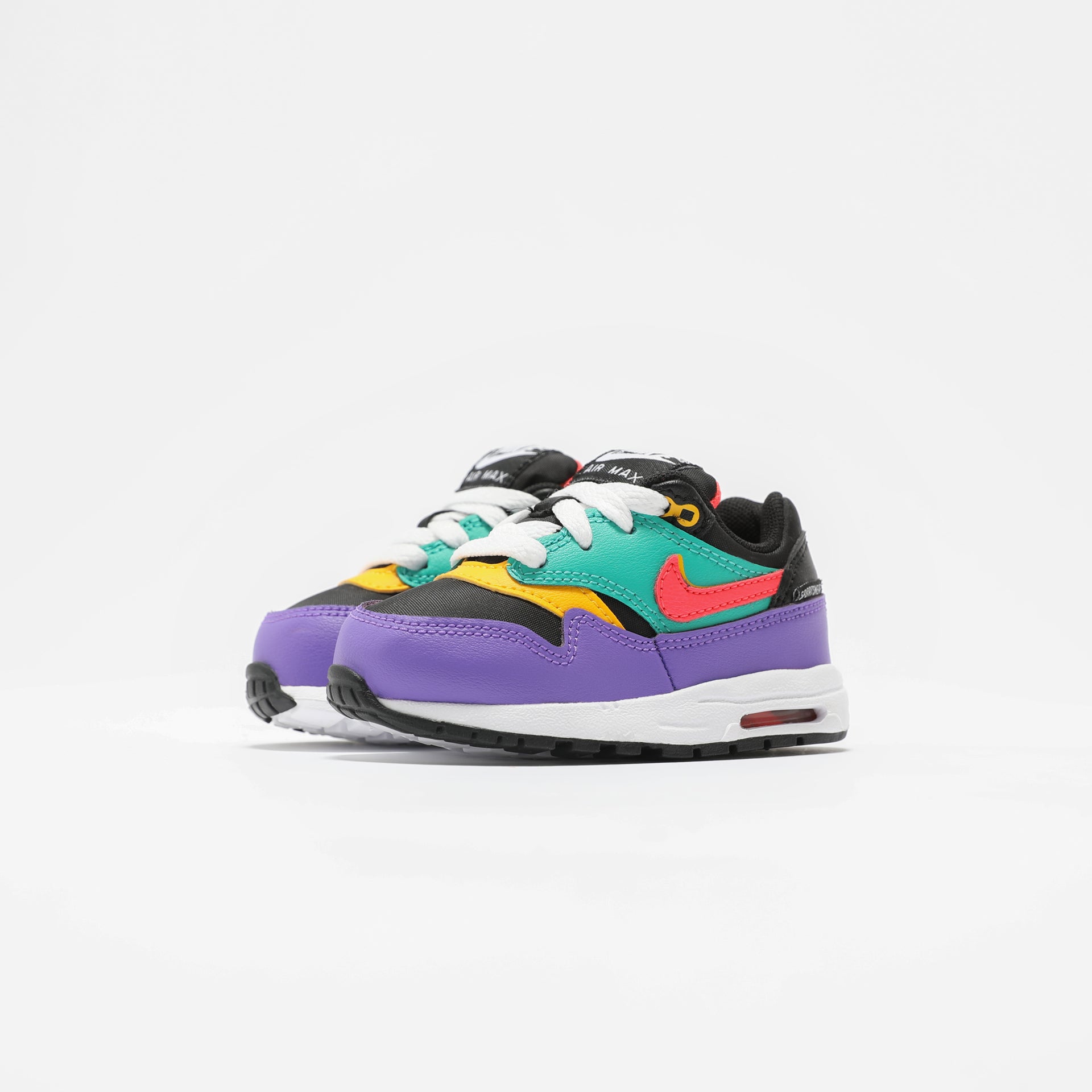 Nike Air Max 1 Toddler Game Change - Black / Kinetic Green / Psychic Purple / Flash Crimson