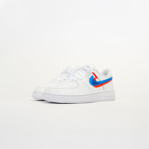 Nike Kids Air Force 1 LV8 3 (PS) White Black Air Force PS Shoes - Size 1.5Y - 100 White
