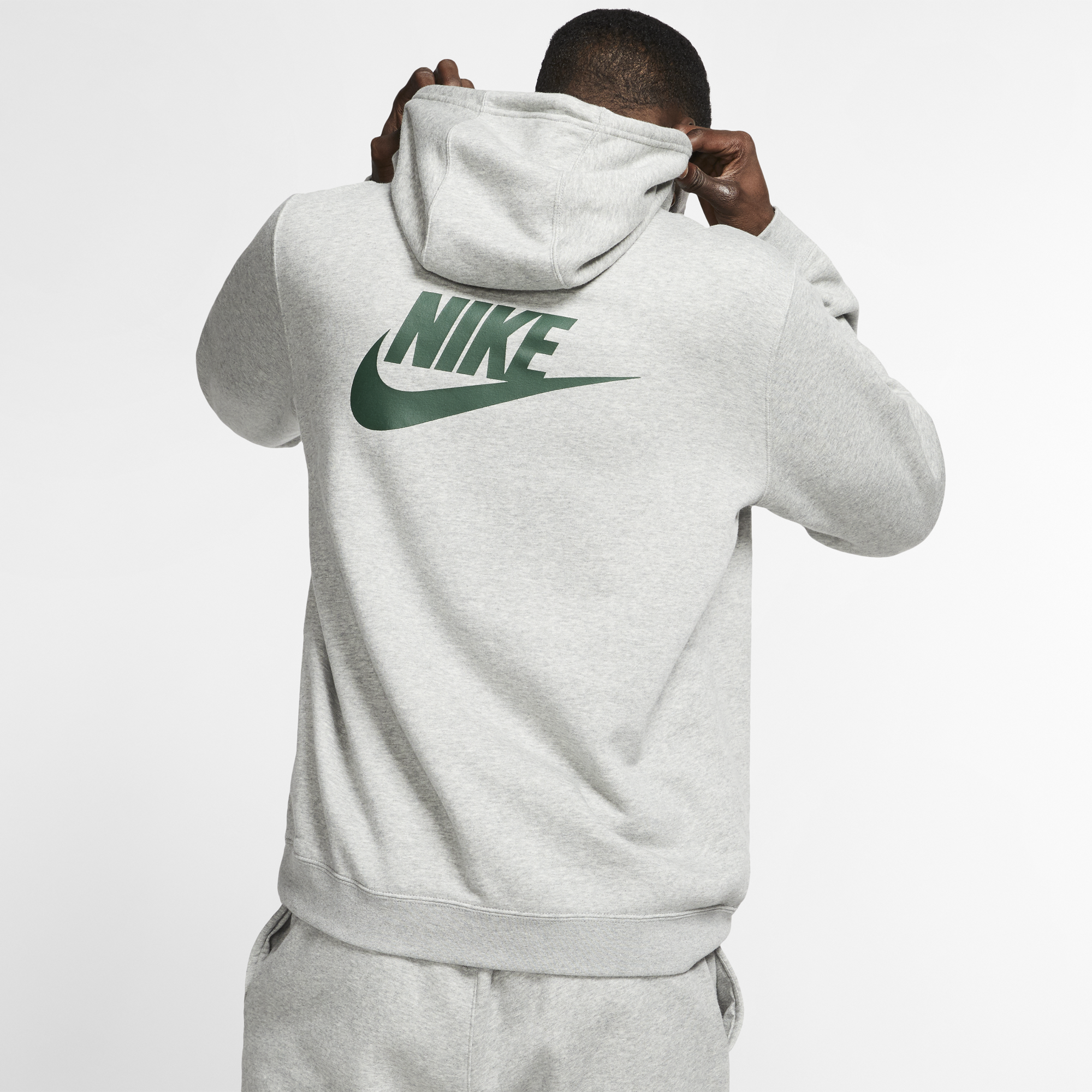 nike stranger things hoodie grey