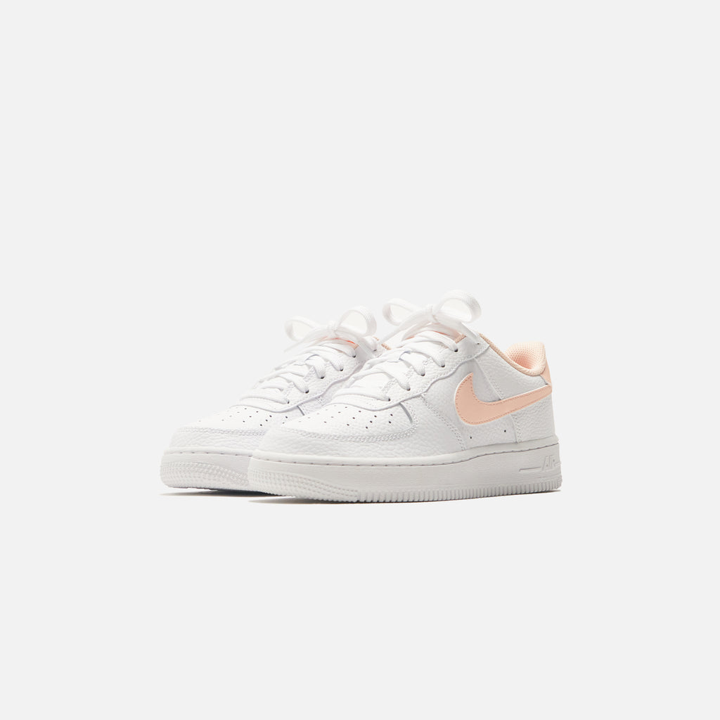 Nike Grade School Air Force 1 White Crimson Tint Hyper