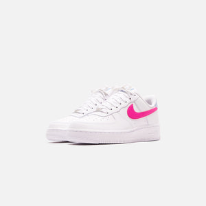 Nike Women's Air Force 1 '07 White/Fire Pink-Hydrogen Blue