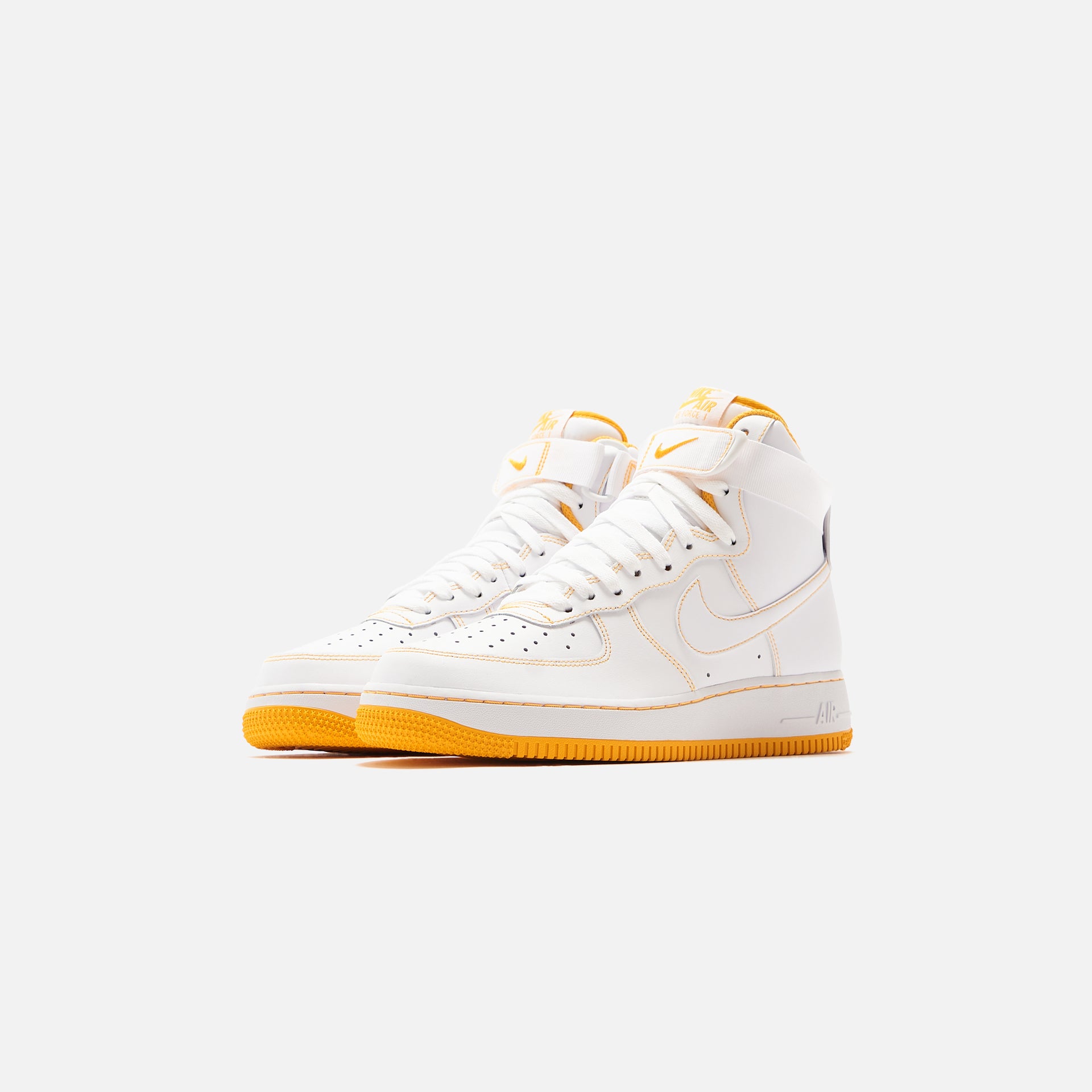 Nike AF1 Stitch High - White / Gold