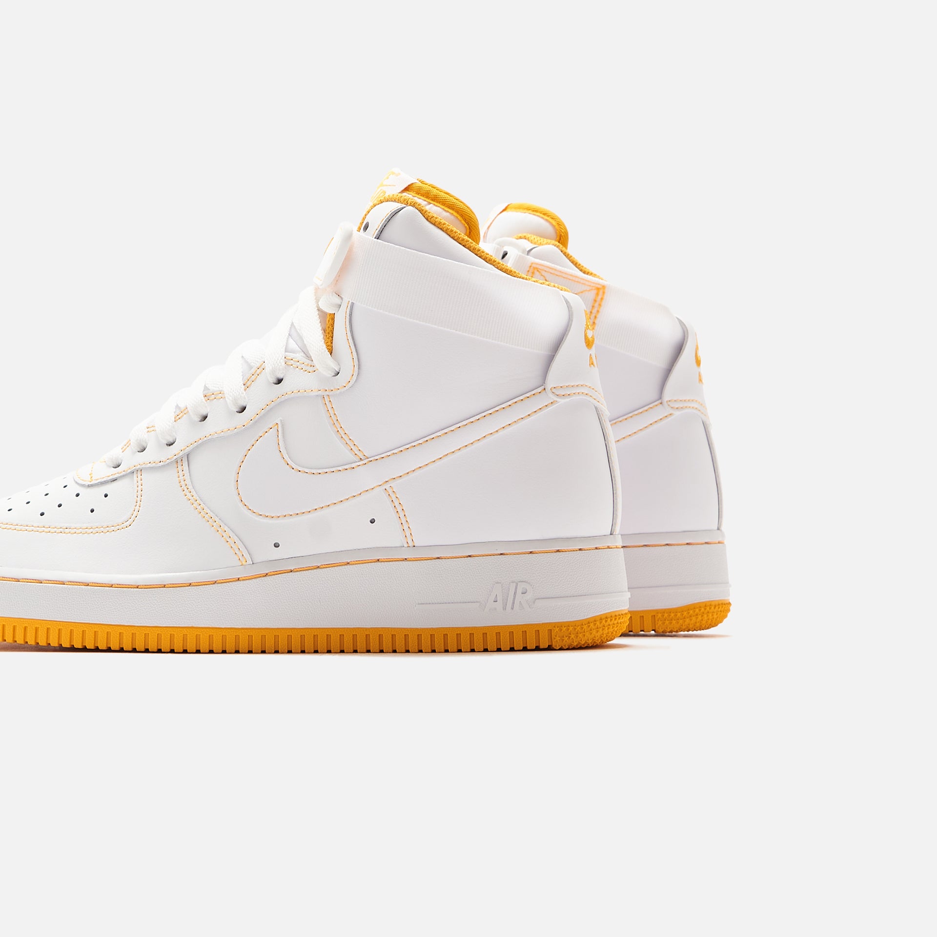 Nike AF1 Stitch High - White / Gold