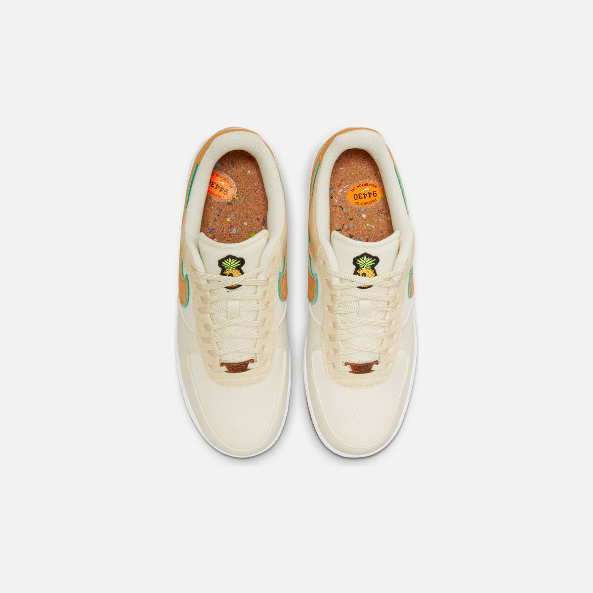 Nike Air Force 1 '07 PRM - Coconut Milk / Metallic Gold / Green