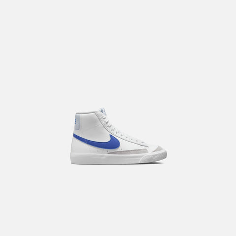 Nike Grade School Blazer Mid `77 - White / Game Royal / Pure Platinum