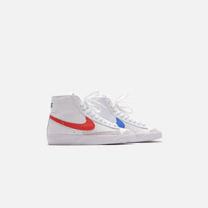 Nike Grade School Blazer Mid `77 - White / Habanero Red / Medium Blue / Black