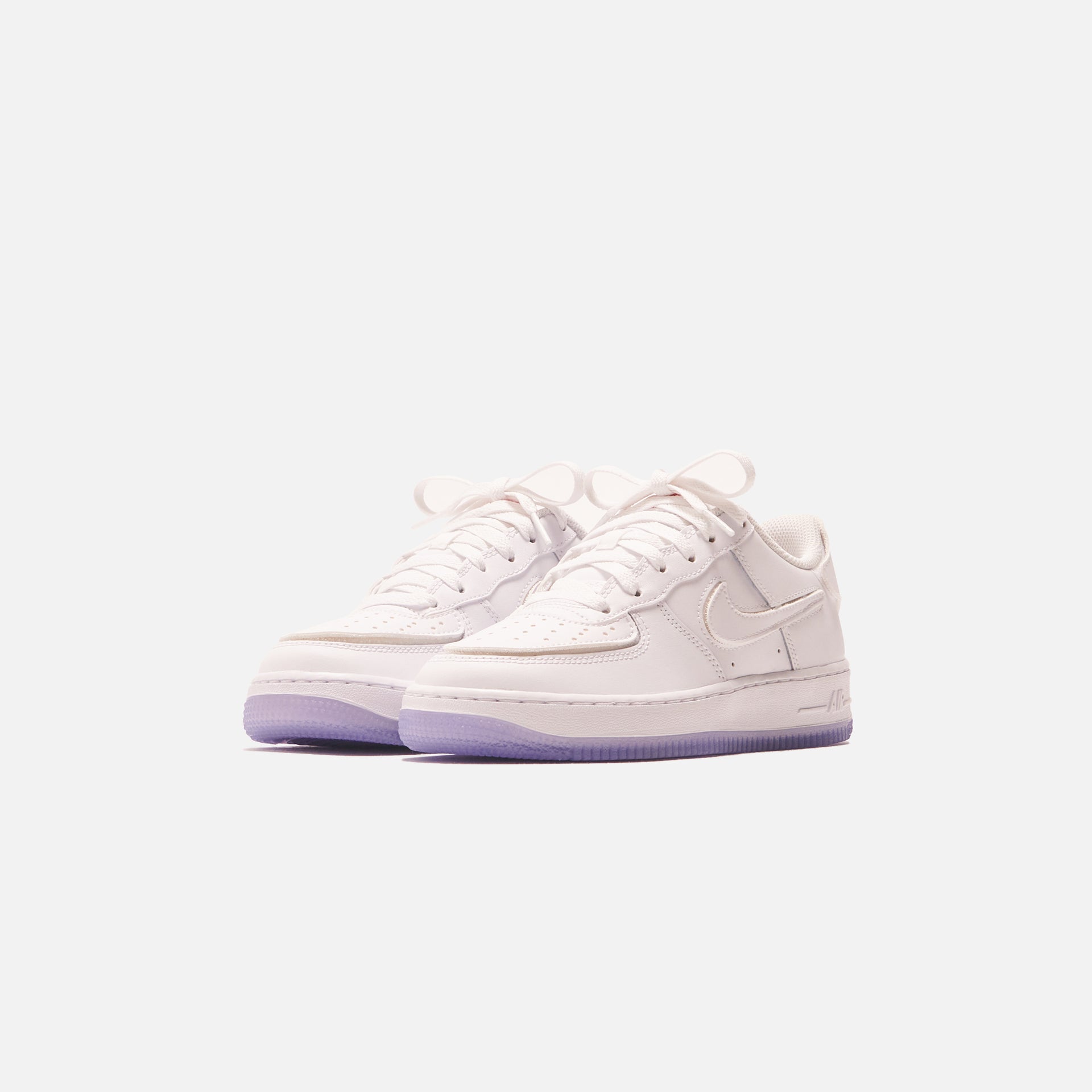 Nike Grade School Air Force 1/1 - White / Pink Salt / Purple Pulse