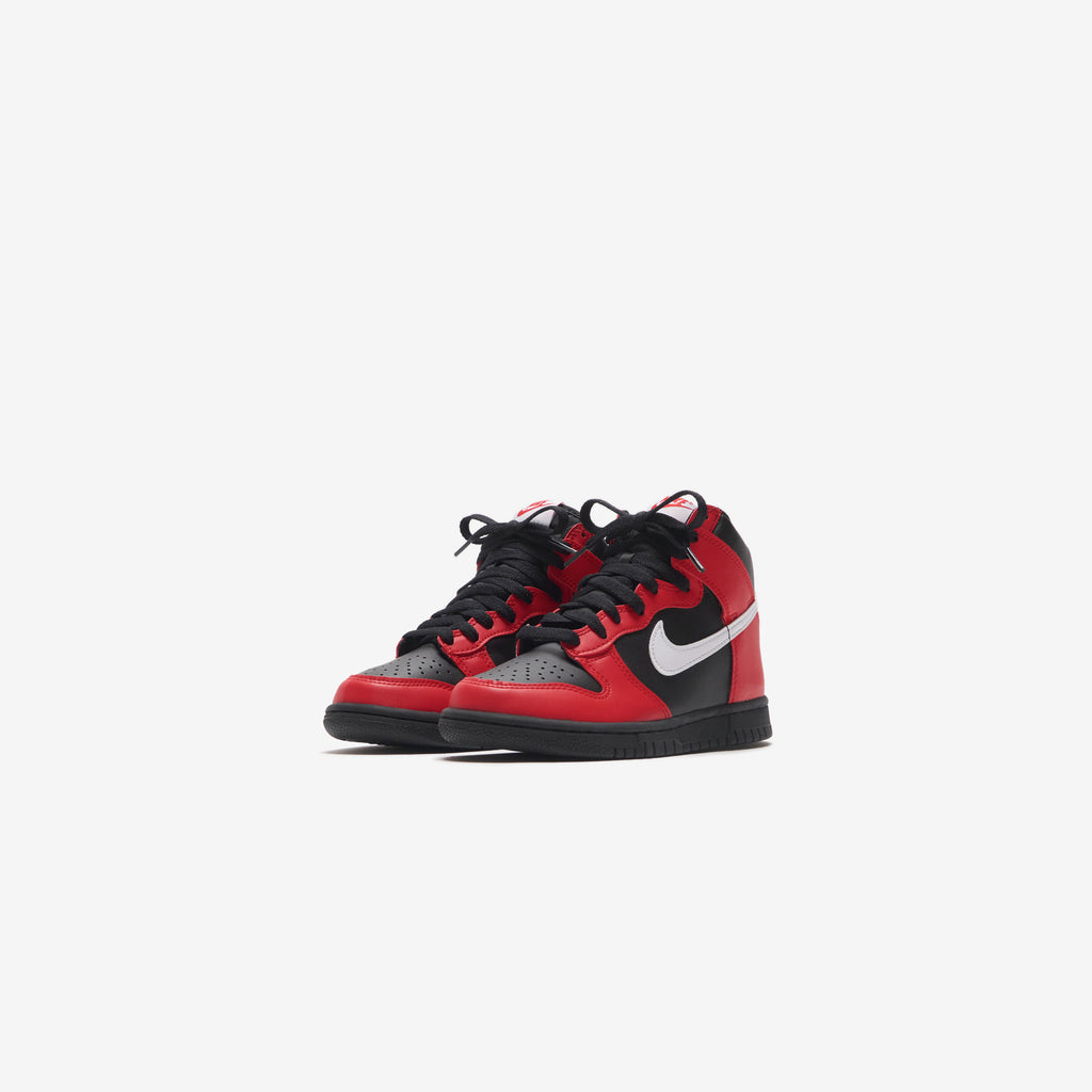 Nike Grade School Dunk High - Black / White / University Red â Kith