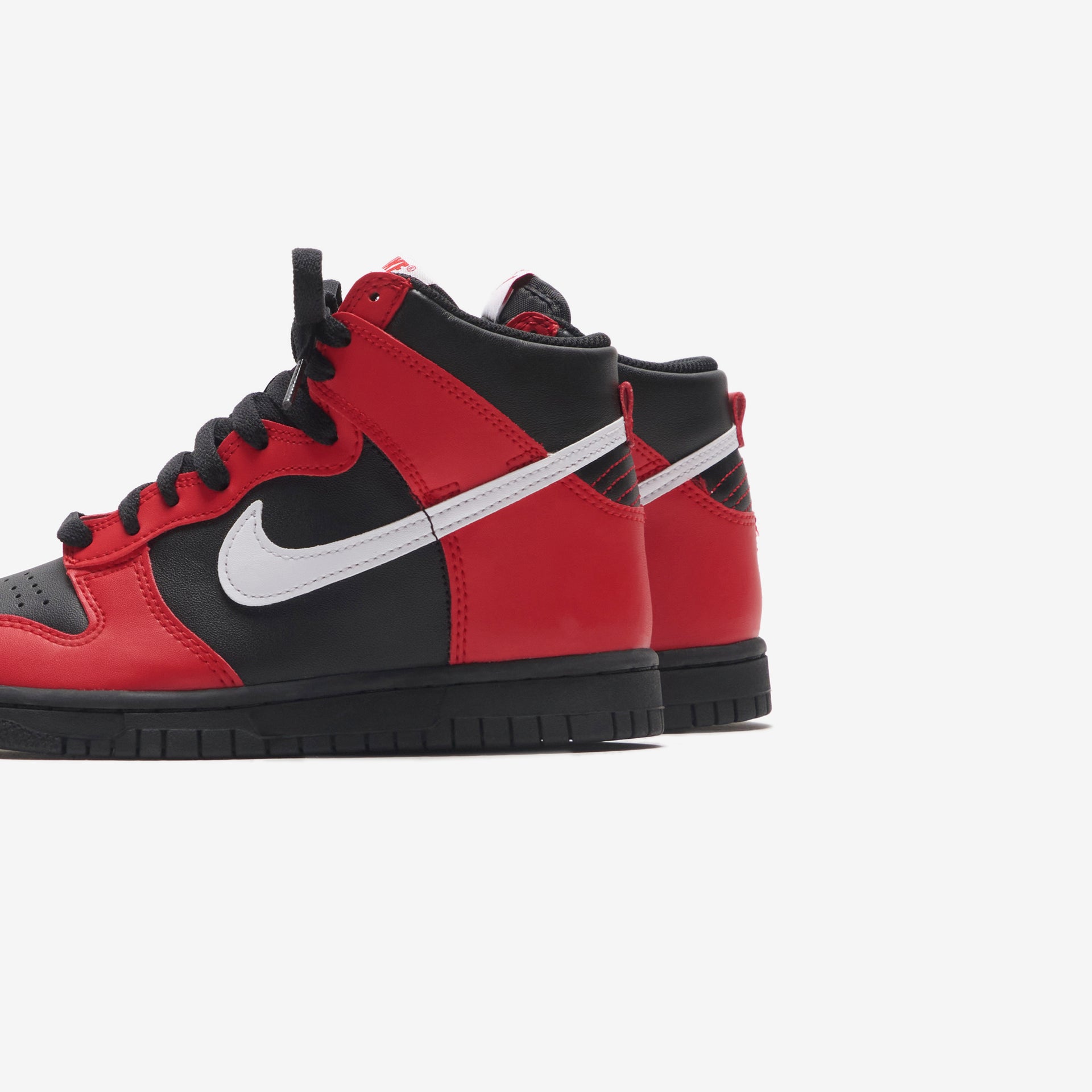 Nike Grade School Dunk High - Black / White / University Red