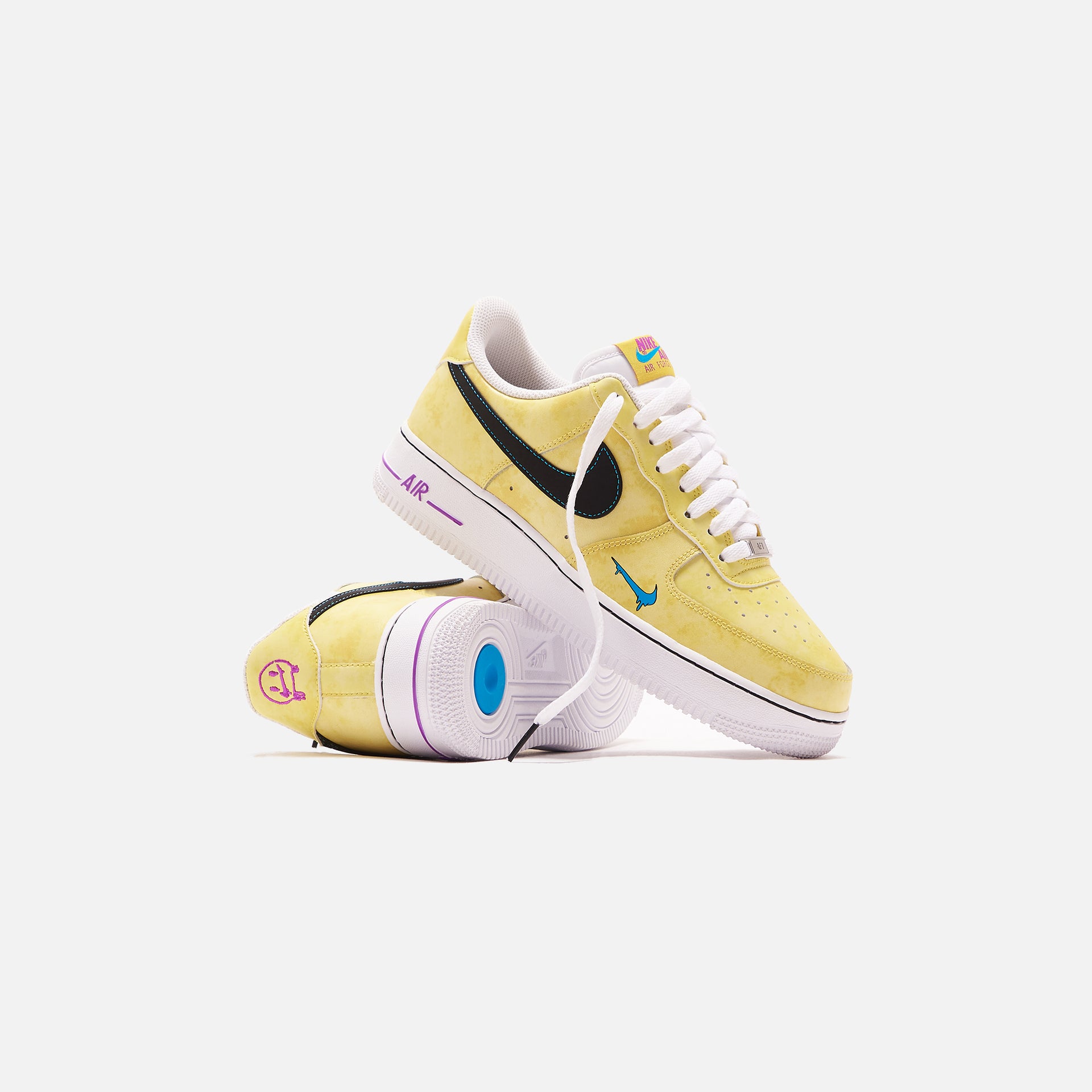 Nike Air Force 1 `07 LV8 - Speed Yellow / Black / Laser Blue