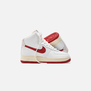 Nike WMNS Air Force 1 Strapless Summit - White / Gym Red