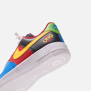 Nike x UNO Air Force 1 '07  - White / Yellow Zest / University Red