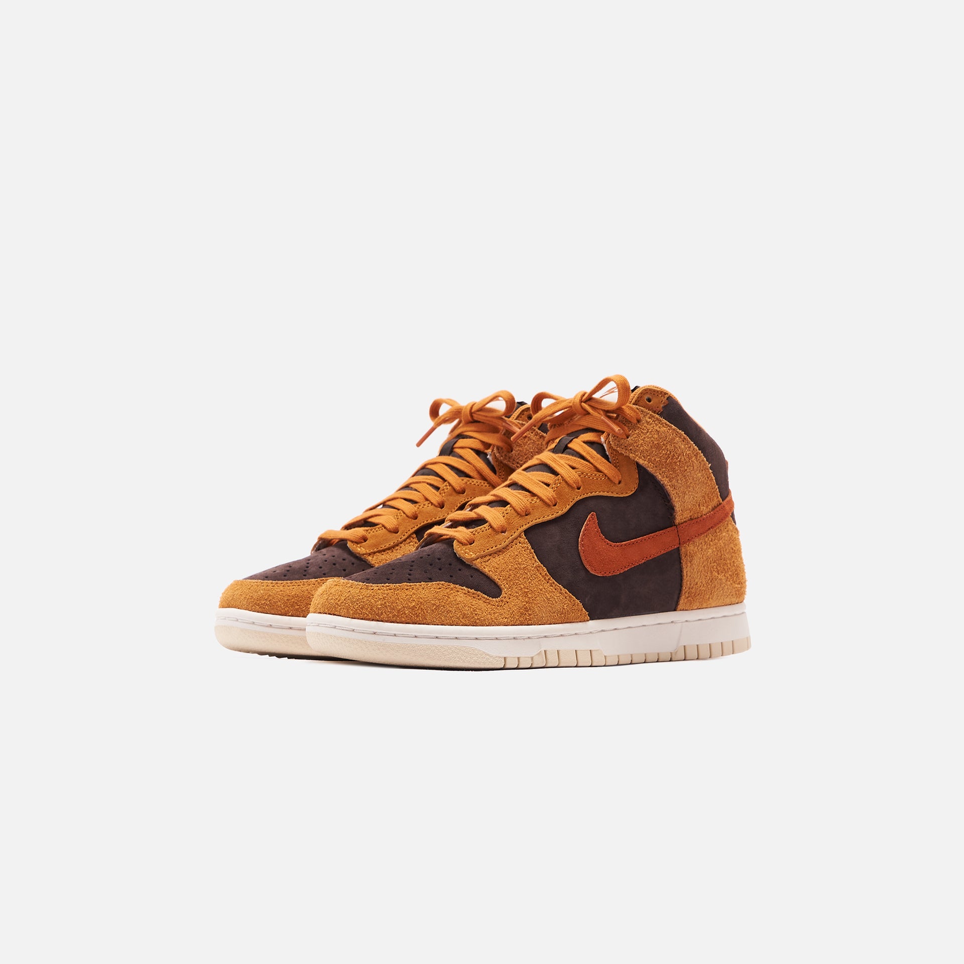 Nike Dunk Hi Retro Premium - Velvet Brown / Dark Russet / Dark Curry / Sail