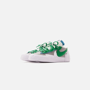 Nike x Sacai Blazer Low - Medium Grey / Classic Green / White