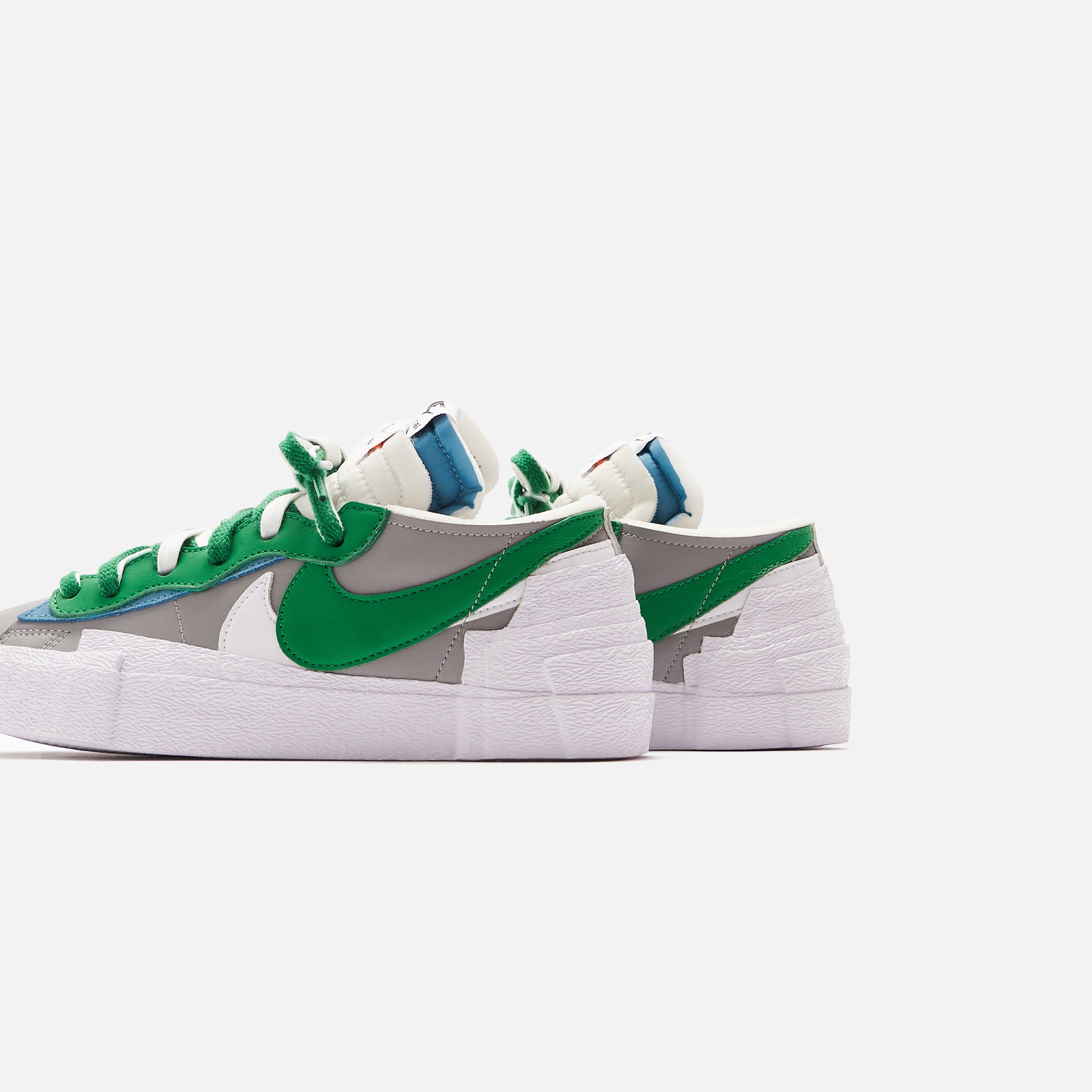 Nike x Sacai Blazer Low - Medium Grey / Classic Green / White