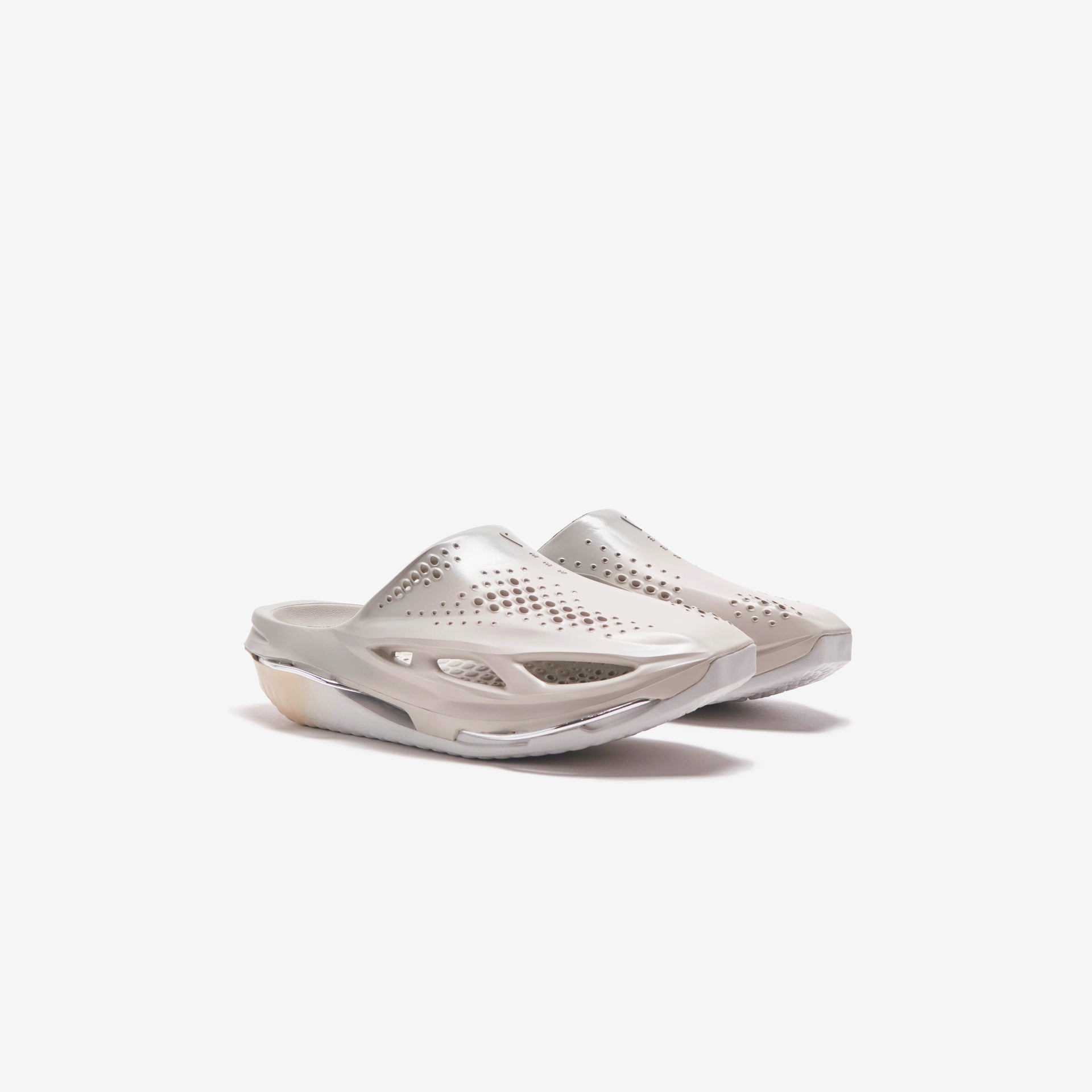 Nike x MMW 5 Slide - Light Bone / Chrome