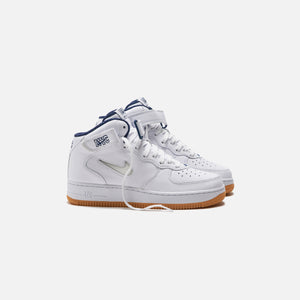 Nike Air Force 1 Mid NYC Pack - White / Midnight Navy / Gum Yellow