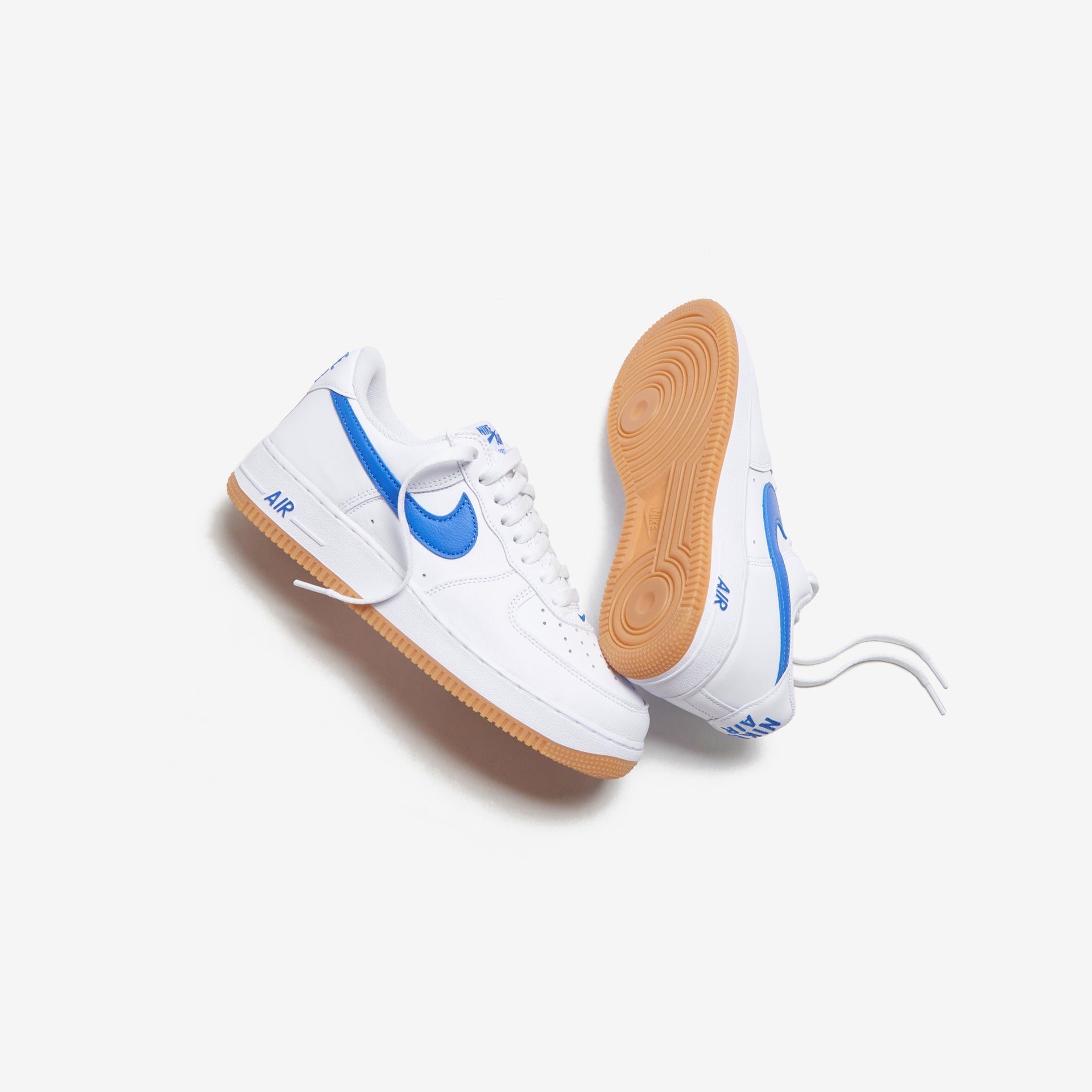 Nike Air Force 1 Low Retro - White / Royal Blue / Gum / Yellow