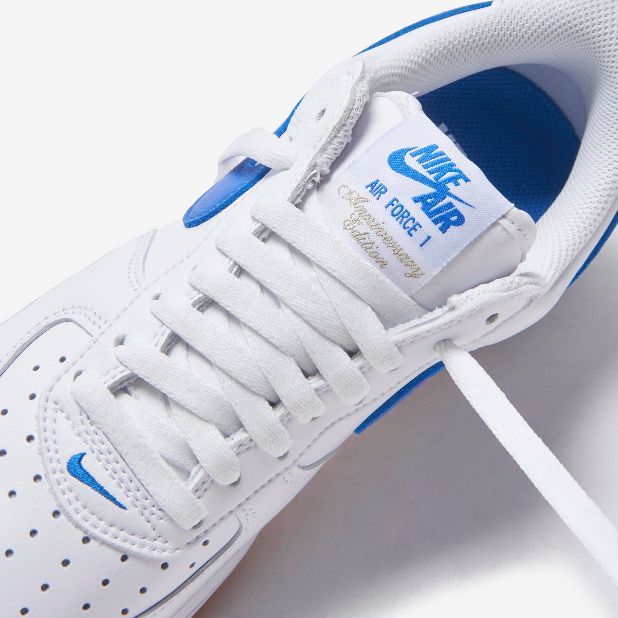 white and blue air force gum bottom