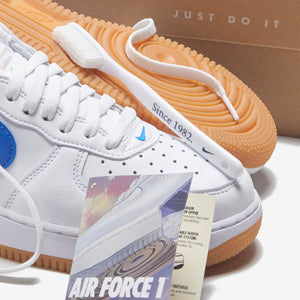 Nike Air Force 1 Low Retro - White / Royal Blue / Gum / Yellow – Kith